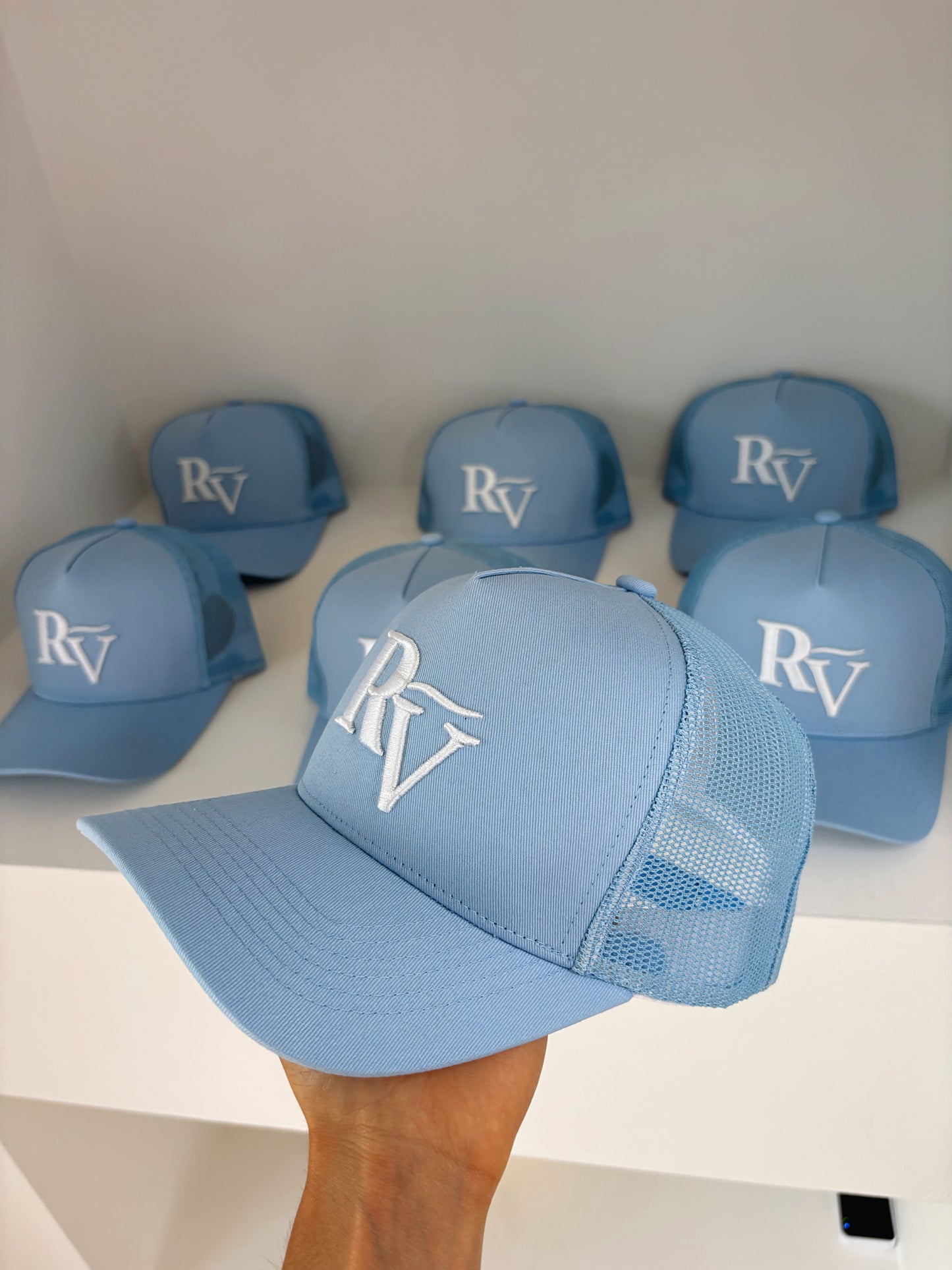 Light blue cap