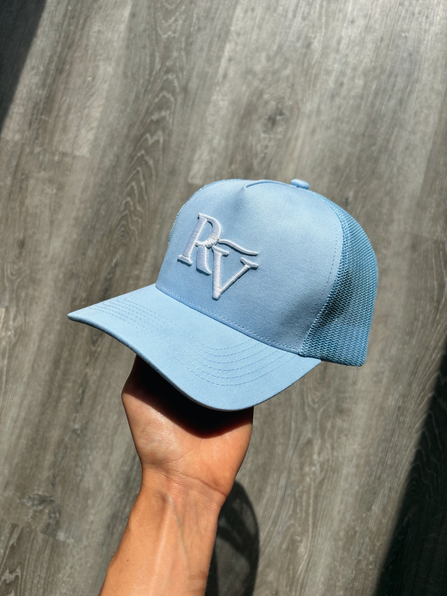 Light blue cap