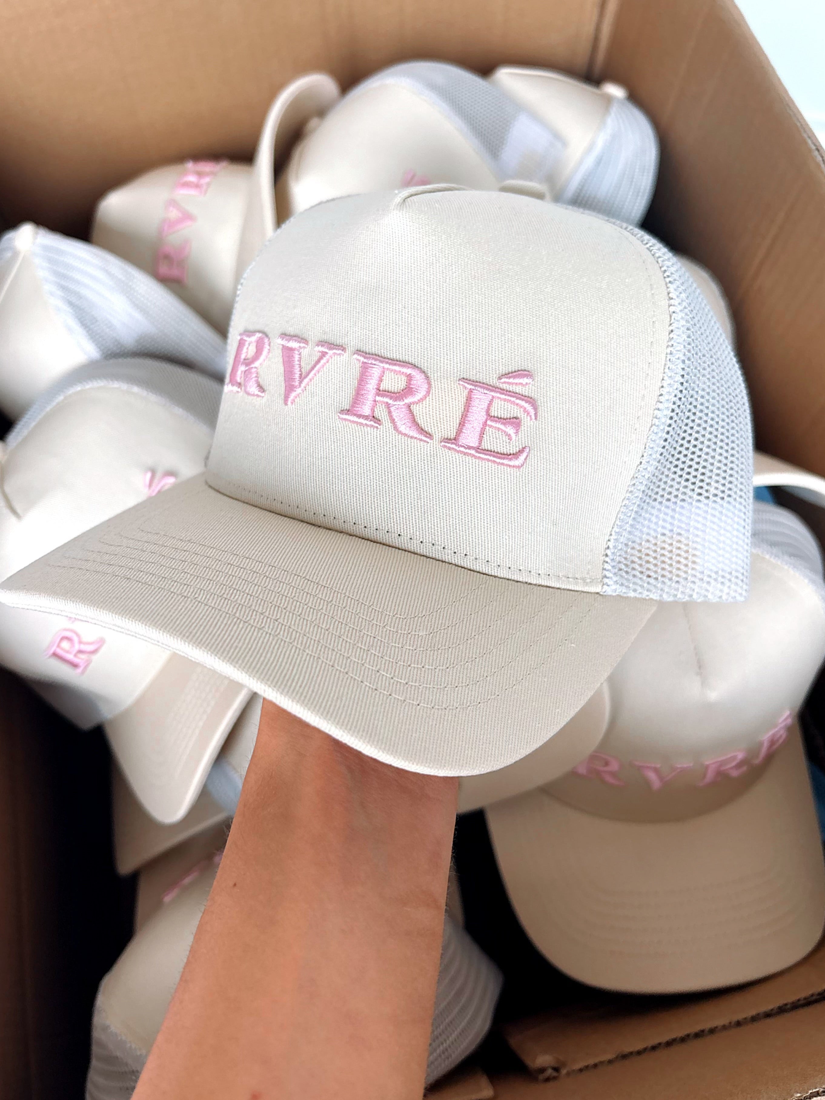 Unisex pink logo cap