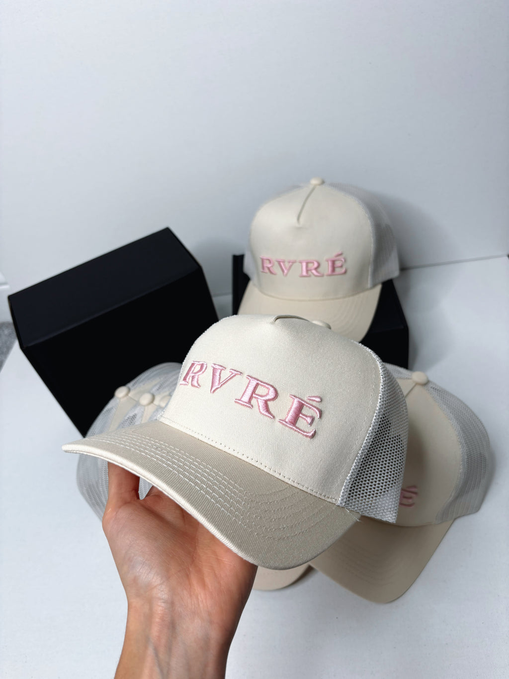 Unisex pink logo cap